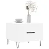 The Living Store Couchtische 2 Stk. Weiß 50x50x40 cm Produktbild-Vorschau 4