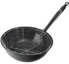 Friteuse met mand van zwart geëmailleerd staal (diameter 28 Productafbeelding-voorbeeld 1