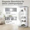 K-Möbel Glasvitrine stehend in Alu / Silber (176x67x33 cm) Produktbild-Vorschau 4