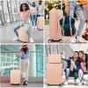 Mulisoft Gepäcksets 4 Teilig Kofferset mit Beautycase ABS Produktbild-Vorschau 8