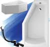 BADLAND Eckbadewanne Badewanne Selena RECHTS 160x90 mit Produktbild-Vorschau 8