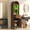 Merax Badezimmerschrank mit LED, Badschrank Hochschrank mit Produktbild-Vorschau 4