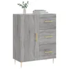 The Living Store Sideboard Grau Sonoma 69,5x34x90 cm Produktbild-Vorschau 3