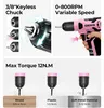 Werkzeugkoffer bestückt 126-teilig Rosa mit 8V Produktbild-Vorschau 5