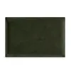 A dark green upholstered rectangular panel, presented flat against a white background. Anteprima dell’immagine prodotto