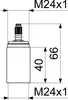 Js Verlaengerung Fuer Up-Ventil   Variabel, M24X1X40Mm Anteprima dell’immagine prodotto 1