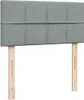 Boxspringbett mit Matratze Hellgrau 80x200 cm Stoff Produktbild-Vorschau 7