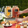 Relaxdays Getränkespender mit Ständer, 2 Limobehälter je Produktbild-Vorschau 3