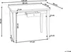 BELIANI Esstisch Dunkelbraun Gummibaumholz 90/120 x 60 cm Produktbild-Vorschau 6