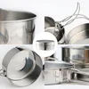 Outdoor-Edelstahl-Camping-Kochgeschirr-Set Wandern Produktbild-Vorschau 7