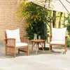 VidaXL 310257, Terrasse, Gepolsterter Sitz, Akazienholz, Produktbild-Vorschau 2