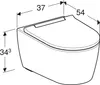 Geberit ONE Wand-Tiefspül-WC, mit TurboFlush und WC-Sitz Produktbild-Vorschau 7