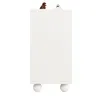 A white sideboard or storage cabinet with spherical feet, shown from the front. Produktbild-Vorschau