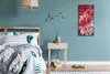 Küche Wohnzimmer Wand Leinwand Uhr 30x60 Gemälde Abstrakte Produktbild-Vorschau 4