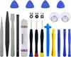 A collection of electronic repair tools laid out on a white background. Produktbild-Vorschau
