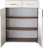 Schuhschrank Funny weiß und Silbereiche Breite ca. 84 cm Produktbild-Vorschau 2