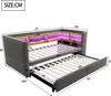 Flieks Tagesbett Polsterbett 90/180x190cm mit Ausziehbett, Produktbild-Vorschau 7