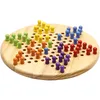 A Chinese checkers board game with colorful pegs arranged in starting positions. Voir les images du produit