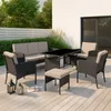 FCH Gartenmöbel-Set,Polyrattan Lounge Set,Gartenlounge-Set Produktbild-Vorschau 1