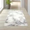Designer Teppich Marmormuster rosa grau creme Größe - 60 x Produktbild-Vorschau 2