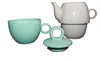 007, Tea for One Teekanne beige, Teetasse + Deckel mint Produktbild-Vorschau 5