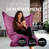 Lumaland Sitzsack Classic XXL, Czerwony, Tkanina, Styropian Podgląd zdjęcia produktu 3