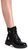 topschuhe24 3119 Damen Lack Stiefeletten Worker Biker Boots Produktbild-Vorschau 1