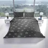 Mikrofaser Bettwäsche Set 135x200cm Weiß Grau Sterne Produktbild-Vorschau 2