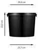 BenBow secchio con coperchio 10L x1 nero - sicuro per gli Anteprima dell’immagine prodotto 4