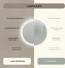 Okrągłe lustro łazienkowe z oświetleniem LED o średnicy Podgląd zdjęcia produktu 7