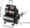 SucceBuy set aerografo 1/6 hp con compressore d'aria e Anteprima dell’immagine prodotto 8