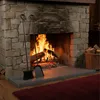 Relaxdays Kamin Kehrset, 2-tlg, Ascheschaufel & Aschebesen, Produktbild-Vorschau 2