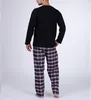 Herren Schlafanzug mit Flanellhose - Moonline ; schwarz , Produktbild-Vorschau 3