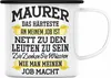 Trendation - Maurer Emaille Tasse Geschenk Mit Spruch Produktbild-Vorschau 1