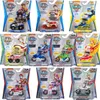 A collage of multiple Paw Patrol toy vehicle sets, each featuring a character and their vehicle. Produktbild-Vorschau