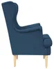 vidaXL Poltrona tessuto blu Anteprima dell’immagine prodotto 5
