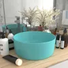 vidaXL umývadlo Round Matt Light Green 40x15 cm Keramika Náhľad obrázku produktu 2