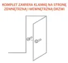 LILIA 90 WB Türgriff-Garnitur in Schwarz, Drücker und Knauf Produktbild-Vorschau 2