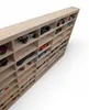 Modellauto-Regal für 40 Autos 1:64 – Wandregal & Setzkasten für Spielzeugautos, Birken-Sperrholz – Detailansicht der Fächer Produktbild-Vorschau
