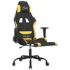 vidaXL Gaming-Stuhl mit Massage & Fußstütze Schwarz und Produktbild-Vorschau 5