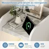 UnboxG, ensemble de 2 tables de chevet blanches avec tiroir Voir les images du produit 3