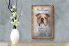 Blechschild Spruch 12x18cm Bulldogge Hund gesellig Schild Produktbild-Vorschau 4