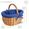 Creative Home Grote picknickmand, 43 x 32 x 37 cm, Productafbeelding-voorbeeld 3