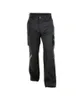 A pair of black work pants is shown against a white background.