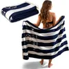Liebenstein Strandtuch/Pooltuch 180 x 100 cm blau / weiß Produktbild-Vorschau 1