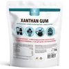 A white resealable pouch of Xanthan Gum powder. Produktbild-Vorschau