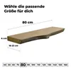 tømmermann Wandregal mit Baumkante Schweberegal massiv Produktbild-Vorschau 2