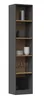 Biblioteczka wąska RAUNO – 40 cm, dąb artisan/antracytowa Podgląd zdjęcia produktu 2