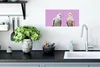 MuchoWow® Poster Sittiche - Zweig - Rosa 40x20 cm - Poster Produktbild-Vorschau 3