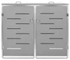 VidaXL Contenitore doppio 138x77,5x112,5 cm acciaio inox Anteprima dell’immagine prodotto 3